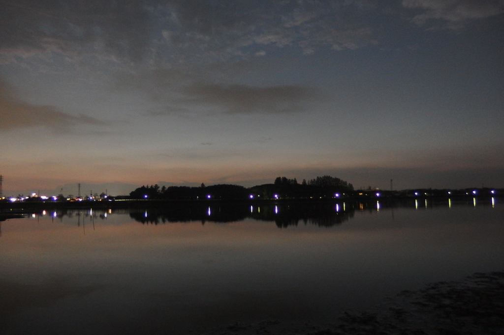 2015/10/17_伊佐沼の夕暮れ