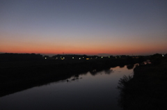 2014/10/18_元荒川の夕暮れ