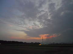 2016/10/02_夕暮れの藁焼き