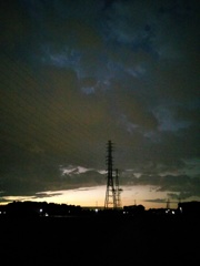 2016/10/23_曇天の夕暮れ