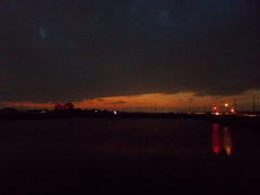 2017/02/25_溜め池の夕暮れ