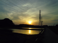 2017/05/21_水田の夕暮れ