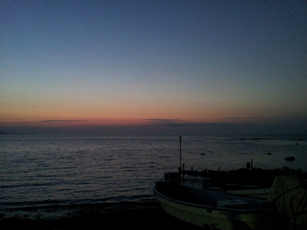 2016/08/13_忍路湾の夕暮れ