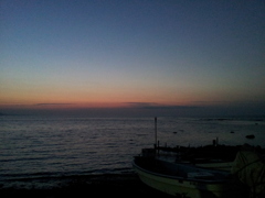 2016/08/13_忍路湾の夕暮れ