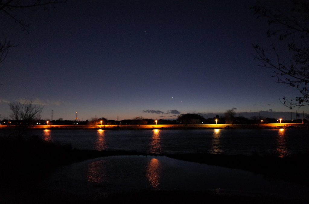 2015/01/17_柴山沼の夕暮れ