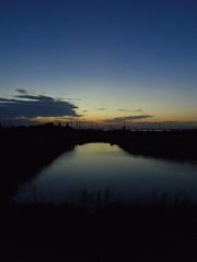 2017/05/04_溜め池の夕暮れ