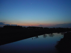 2017/03/04_元荒川の夕暮れ