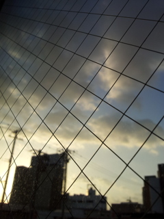 2016/11/13_宿から弘前の空を望む