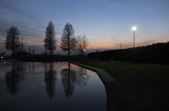 2014/12/28_川里中央公園の夕暮れ