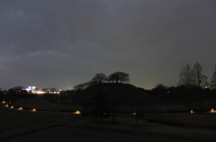 2014/12/31_夕暮れの丸墓山古墳