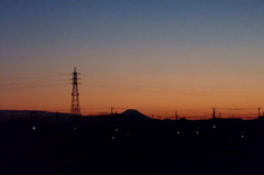 2015/01/18_夕暮れの富士山