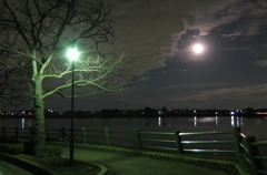 2014/12/07_月夜の伊佐沼