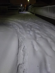 2018/01/22_雪の夜道