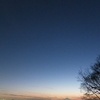 2014/12/27_夕暮れに月