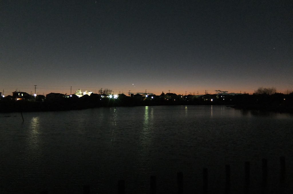 2015/01/10_山ノ神沼の夕暮れ