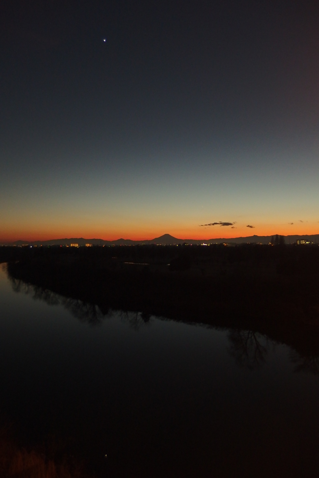 2016/12/29_荒川の夕暮れ