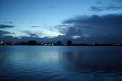 2016/07/31_溜め池の夕暮れ