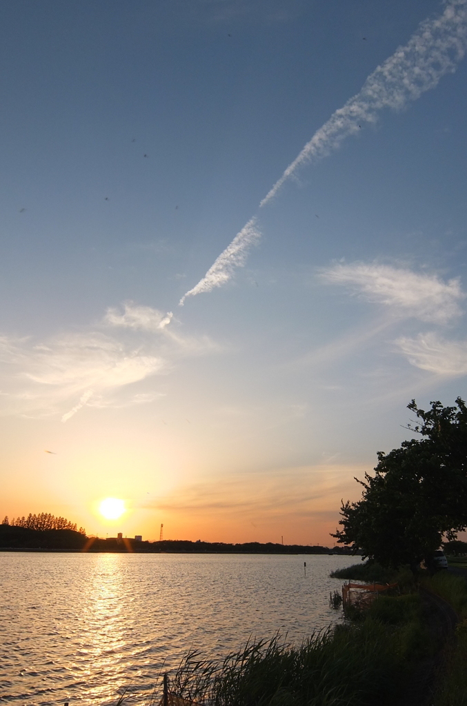 2014/05/18_夕暮れの伊佐沼