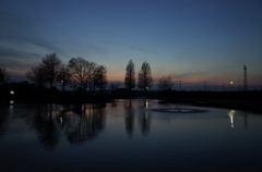 2014/12/28_川里中央公園の夕暮れ