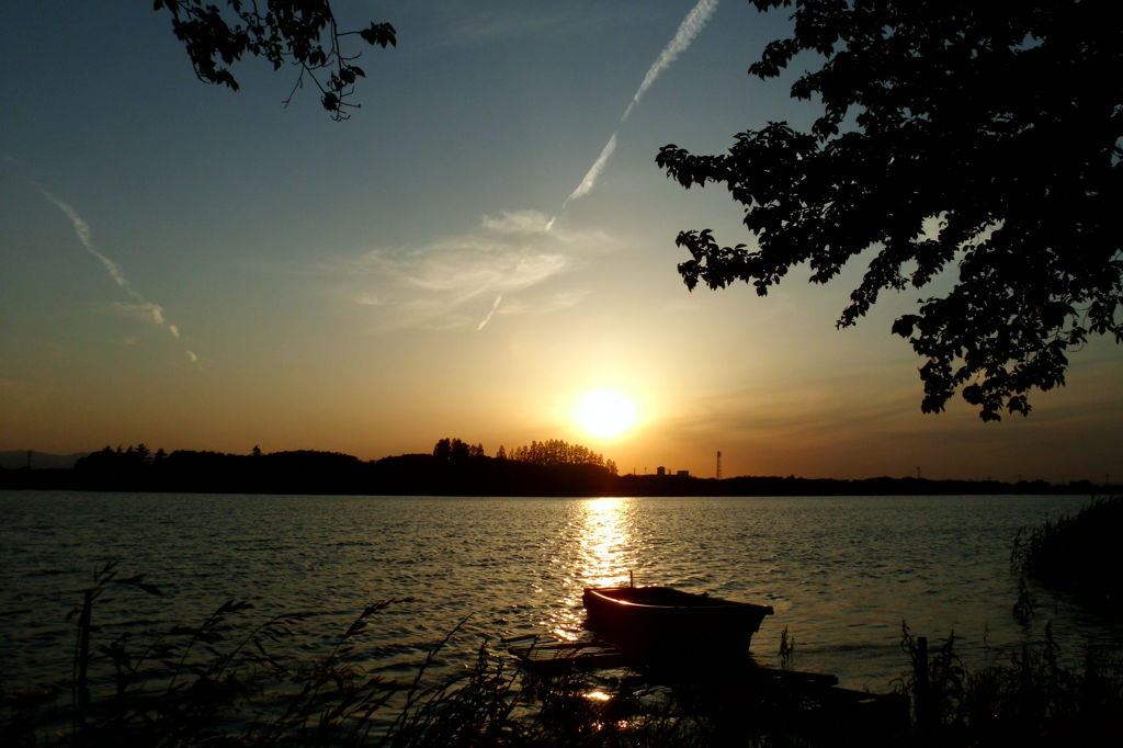 2014/05/18_夕暮れの伊佐沼