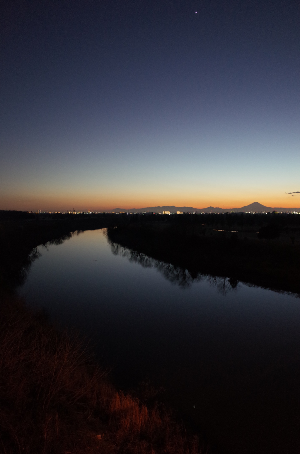 2016/12/29_荒川の夕暮れ