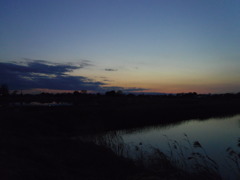 2017/02/19_溜め池の夕暮れ