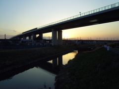 2017/03/04_元荒川の夕暮れ