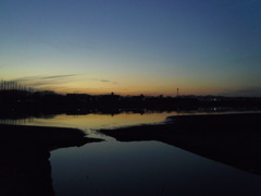 2017/01/07_伊佐沼の夕暮れ