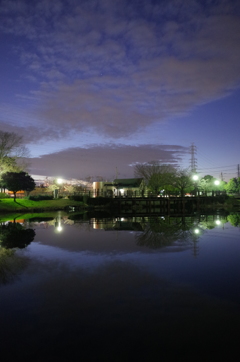 2015/12/30_西城沼公園の夕暮れ