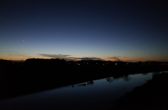 2015/01/18_元荒川の夕暮れ