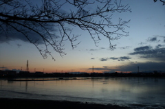 2015/01/02_伊佐沼の夕暮れ