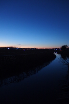 2015/12/29_綾瀬川の夕暮れ