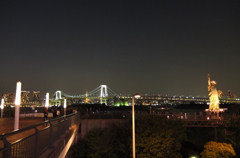 2014/04/26_夜のレインボーブリッジ・東京タワー・自由の女神
