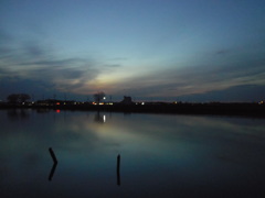 2017/02/26_溜め池の夕暮れ