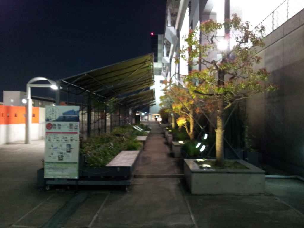 2019/04/12_夜の京都駅 南遊歩道（没カット）