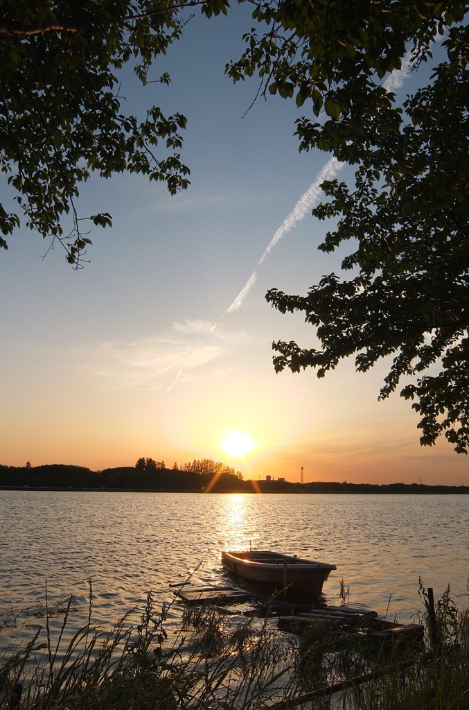 2014/05/18_夕暮れの伊佐沼