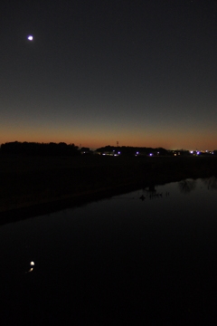 2016/02/11_元荒川の夕暮れ