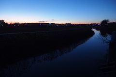 2015/12/29_綾瀬川の夕暮れ