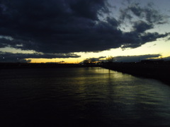 2016/12/23_溜め池の夕暮れ