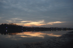 2015/10/11_伊佐沼の夕暮れ