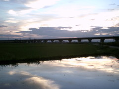 2015/07/19_水田の夕暮れ