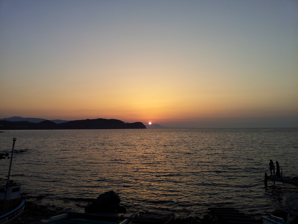 2016/08/13_忍路湾の夕日