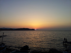 2016/08/13_忍路湾の夕日