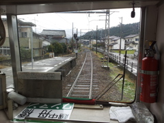 2016/12/10_富山地鉄の運転席車窓