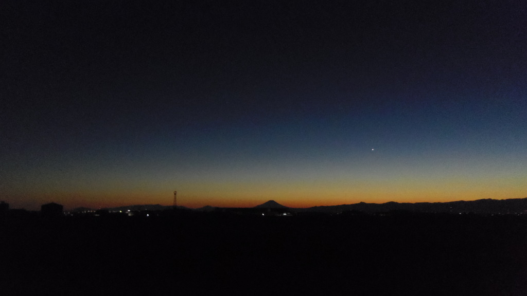 2013/12/30_夕暮れの富士山
