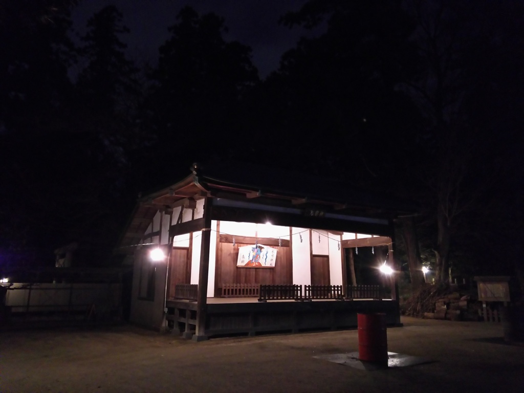 2017/12/31_大晦日の夜の小室氷川神社