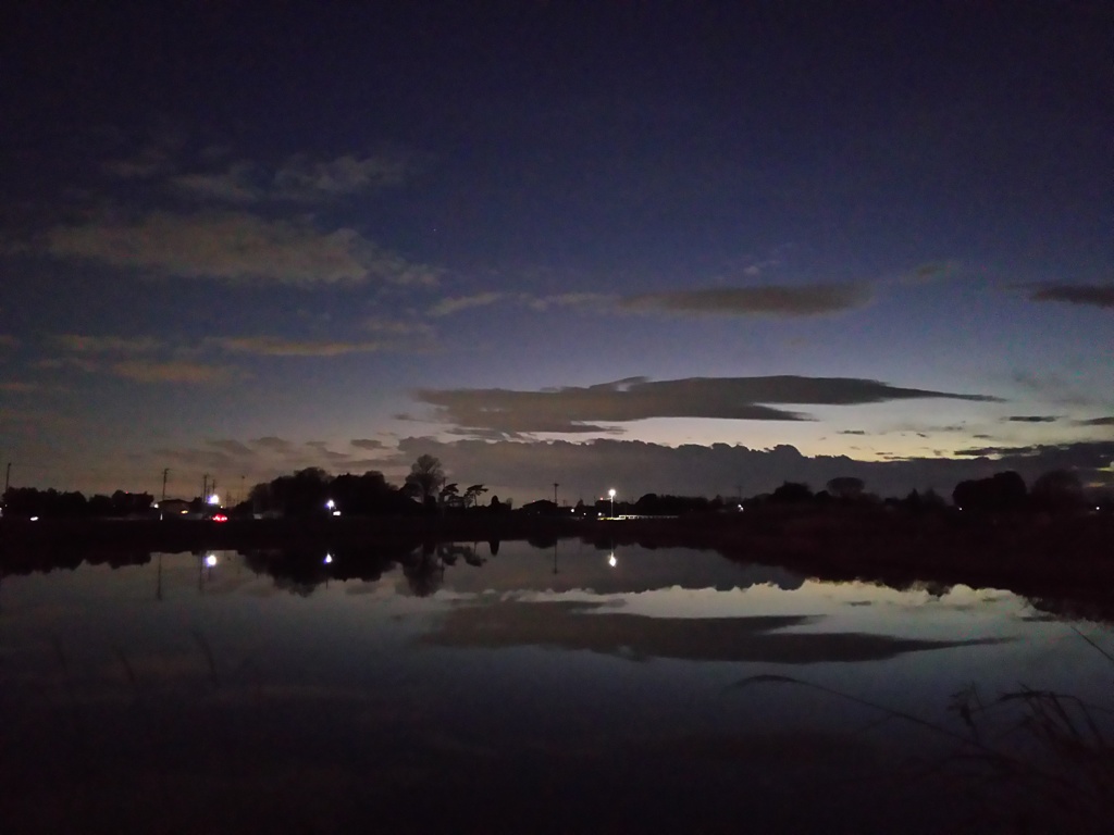 2017/01/09_溜め池の夕暮れ