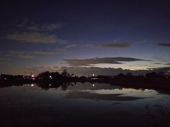 2017/01/09_溜め池の夕暮れ