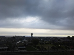 2017/06/16_宿から朝の富山湾を望む