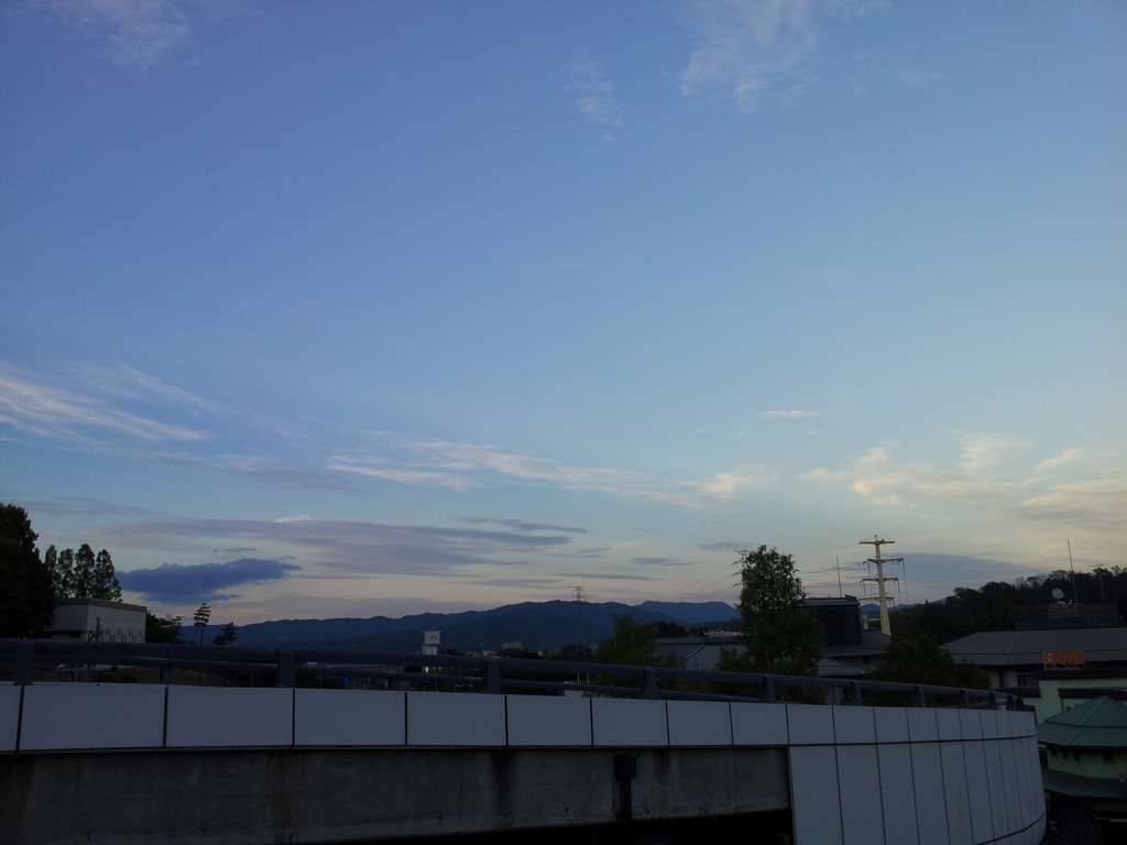 2016/10/18_平城山の夕暮れ